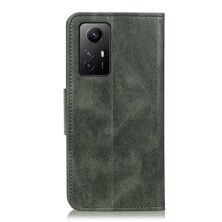 For Xiaomi Redmi Note 12S 4G Mirren Crazy Horse Texture Horizontal Flip Leather Phone Case with Holder & Card Slots & Wallet(Dark Green) - Xiaomi Cases by buy2fix | Online Shopping UK | buy2fix