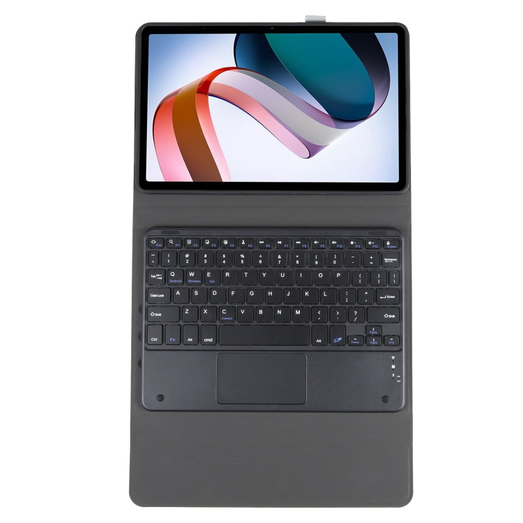 For Xiaomi Redmi Pad Ultra-thin Bluetooth Keyboard Leather Case with Touchpad(Black) - Others Keyboard by buy2fix | Online Shopping UK | buy2fix