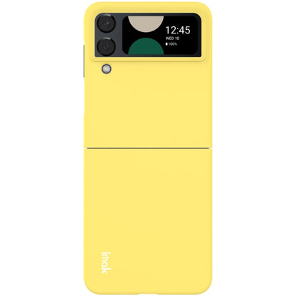 For Samsung Galaxy Z Flip4 5G IMAK JS-2 Series Colorful PC Case(Yellow) - Galaxy Z Flip4 5G Cases by imak | Online Shopping UK | buy2fix