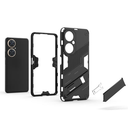 For Huawei nova 11i 4G Punk Armor 2 in 1 PC + TPU Phone Case with Holder(Red) - Huawei Cases by buy2fix | Online Shopping UK | buy2fix