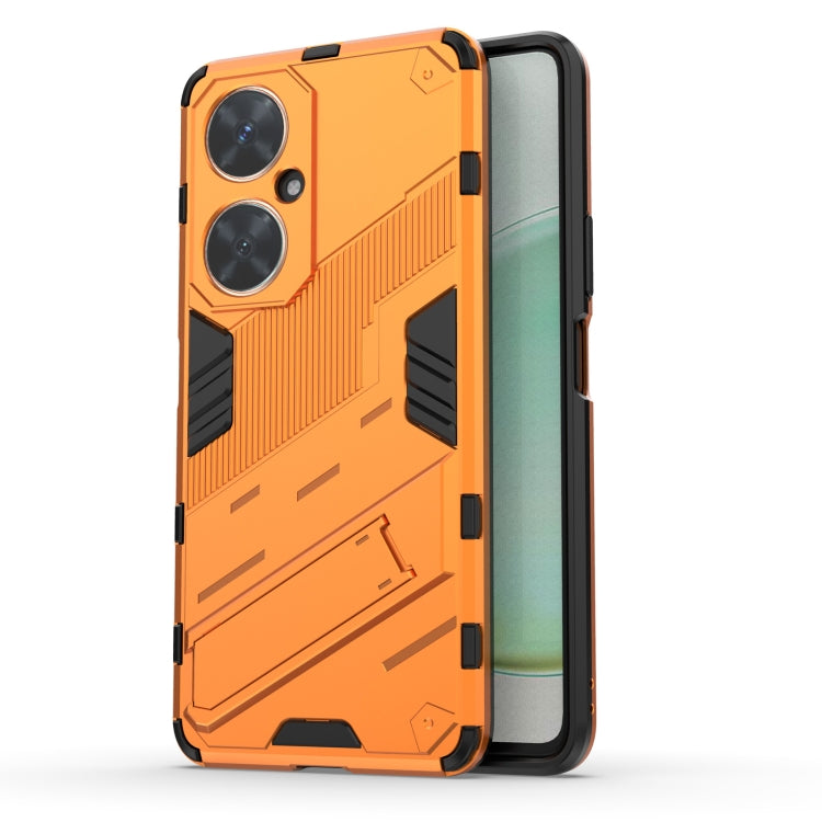 For Huawei nova 11i 4G Punk Armor 2 in 1 PC + TPU Phone Case with Holder(Orange) - Huawei Cases by buy2fix | Online Shopping UK | buy2fix