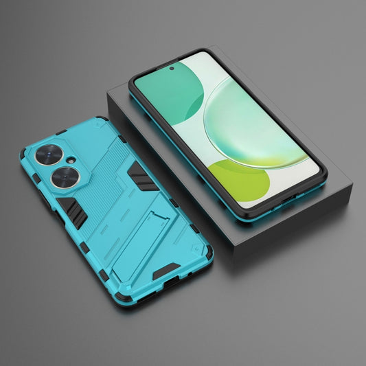 For Huawei nova 11i 4G Punk Armor 2 in 1 PC + TPU Phone Case with Holder(Blue) by buy2fix