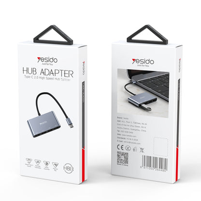 Yesido HB13 4 in 1 USB-C / Type-C Multifunction Docking Station HUB Adapter - USB HUB by Yesido | Online Shopping UK | buy2fix