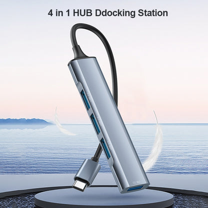 Yesido HB17 4 in 1 USB-C / Type-C Multifunctional Docking Station HUB Adapter - USB HUB by Yesido | Online Shopping UK | buy2fix