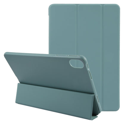 For Huawei MatePad 11 2023 GEBEI 3-folding Holder Shockproof Flip Leather Tablet Case(Dark Green) - Huawei by GEBEI | Online Shopping UK | buy2fix