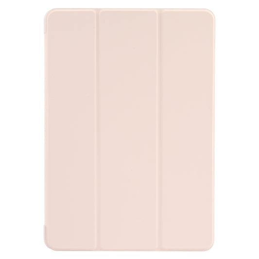 For Huawei MatePad Air 11.5 GEBEI 3-folding Holder Shockproof Flip Leather Tablet Case(Pink) by GEBEI