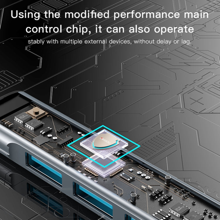Yesido HB18 4 in 1 USB Multifunctional Docking Station HUB Adapter - USB HUB by Yesido | Online Shopping UK | buy2fix