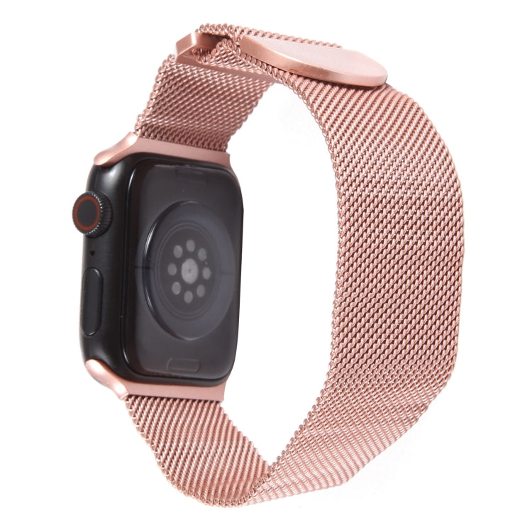 For Apple Watch 6 40mm Milanese Metal Magnetic Watch Band(Pink) by buy2fix
