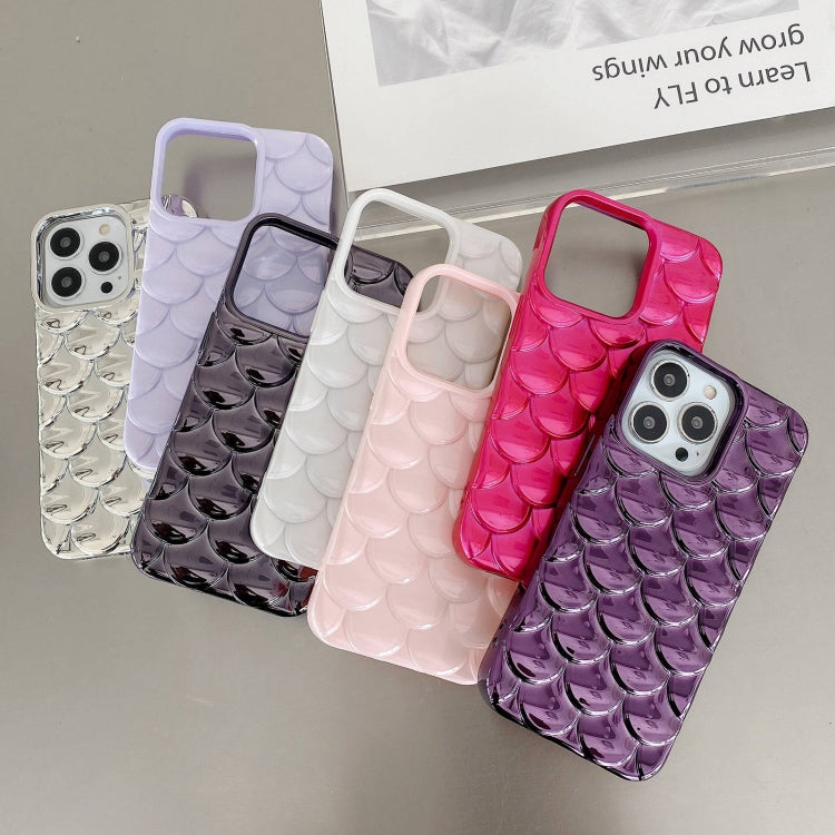 For iPhone 14 Pro Max 3D Scale Style TPU Phone Case(Silver) - iPhone 14 Pro Max Cases by buy2fix | Online Shopping UK | buy2fix