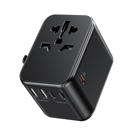 WK WP-U03 30W Multi Plug Travel Charger(Black) - International Plug Adaptor by WK | Online Shopping UK | buy2fix