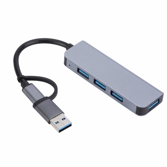 2301 4 in 1 USB+USB-C/Type-C to USB Multi-function Docking Station HUB Adapter by buy2fix