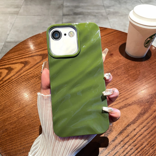 For iPhone SE 2022&2020/8/7/6 Solid Color Wave Texture TPU Phone Case(Green) - iPhone SE 2022 / 2020 / 8 / 7 Cases by buy2fix | Online Shopping UK | buy2fix