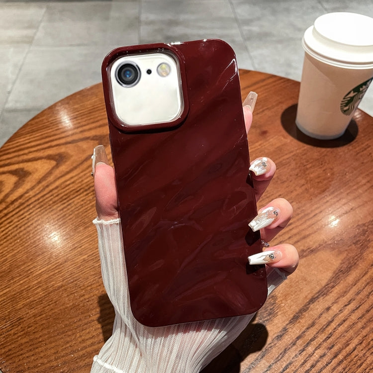 For iPhone SE 2022&2020/8/7/6 Solid Color Wave Texture TPU Phone Case(Wine Red) - iPhone SE 2022 / 2020 / 8 / 7 Cases by buy2fix | Online Shopping UK | buy2fix