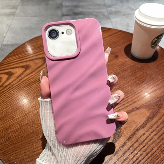 For iPhone SE 2022&2020/8/7/6 Solid Color Wave Texture TPU Phone Case(Taro Purple) - iPhone SE 2022 / 2020 / 8 / 7 Cases by buy2fix | Online Shopping UK | buy2fix