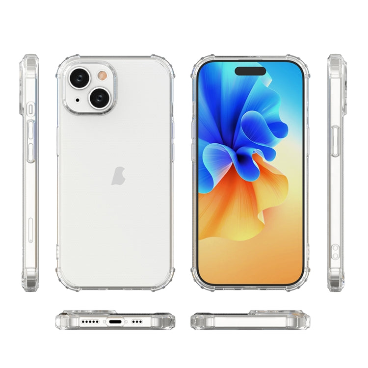 For iPhone 15 Plus Four-Corner Shockproof Clear TPU Phone Case(Transparent) - iPhone 15 Plus Cases by buy2fix | Online Shopping UK | buy2fix
