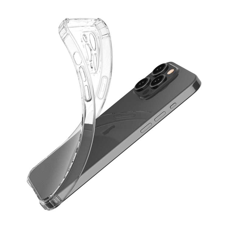 For iPhone 15 Pro Four-Corner Shockproof Clear TPU Phone Case(Transparent) - iPhone 15 Pro Cases by buy2fix | Online Shopping UK | buy2fix