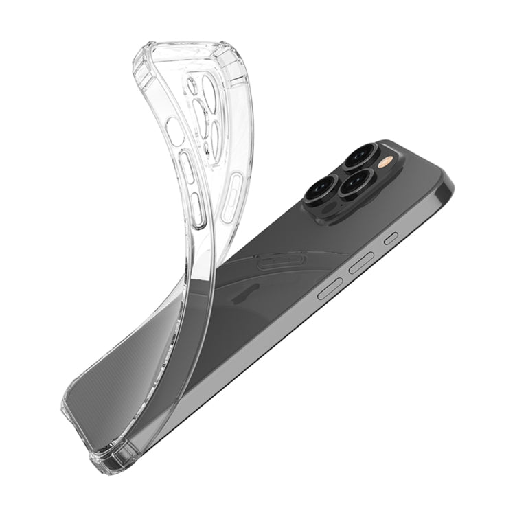 For iPhone 15 Pro Max Four-Corner Shockproof Clear TPU Phone Case(Transparent) - iPhone 15 Pro Max Cases by buy2fix | Online Shopping UK | buy2fix