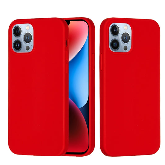 For iPhone 15 Pro Solid Color Silicone Phone Case(Red) - iPhone 15 Pro Cases by buy2fix | Online Shopping UK | buy2fix