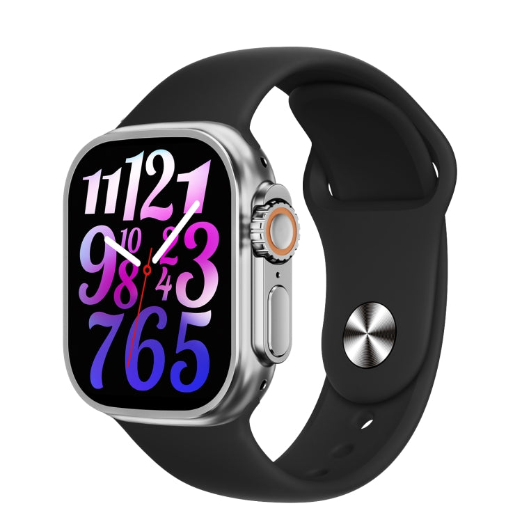WS-E9 Ultra 2.2 inch IP67 Waterproof Silicone Band Smart Watch, Support Heart Rate / NFC(Black) by buy2fix