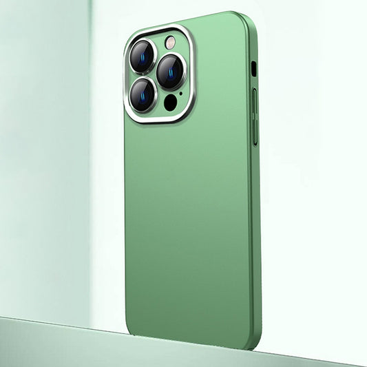 For iPhone 13 Pro Frosted Metal Material Phone Case with Lens Protection(Green) - iPhone 13 Pro Cases by buy2fix | Online Shopping UK | buy2fix