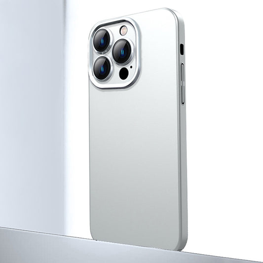 For iPhone 13 Pro Frosted Metal Material Phone Case with Lens Protection(White) - iPhone 13 Pro Cases by buy2fix | Online Shopping UK | buy2fix