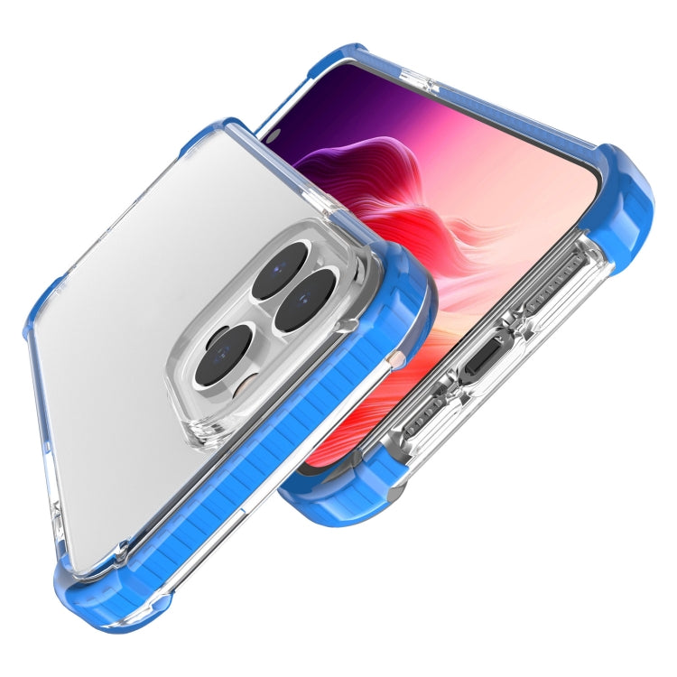 For iPhone 15 Pro Max Four-corner Shockproof TPU + Acrylic Phone Case(Blue) - iPhone 15 Pro Max Cases by buy2fix | Online Shopping UK | buy2fix