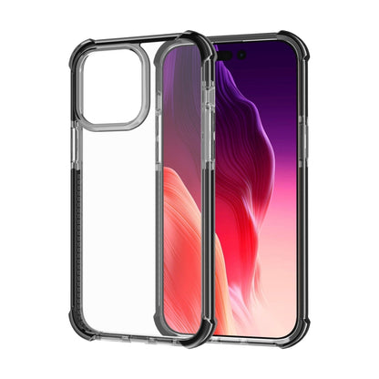 For iPhone 15 Pro Max Four-corner Shockproof TPU + Acrylic Phone Case(Black) - iPhone 15 Pro Max Cases by buy2fix | Online Shopping UK | buy2fix