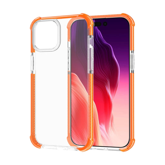 For iPhone 15 Plus Four-corner Shockproof TPU + Acrylic Phone Case(Orange) - iPhone 15 Plus Cases by buy2fix | Online Shopping UK | buy2fix