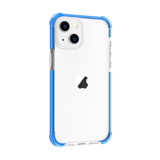For iPhone 15 Plus Four-corner Shockproof TPU Hybrid Acrylic Phone Case(Blue) by buy2fix