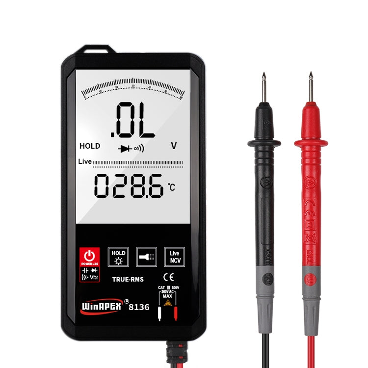 WinAPEX Smart Touch Screen Digital Multimeter, Model:8136 - Digital Multimeter by WinAPEX | Online Shopping UK | buy2fix