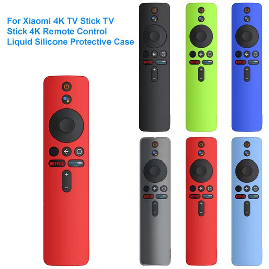 For Xiaomi 4K TV Stick Remote Control Liquid Silicone Protective Case(Dark Blue) by buy2fix