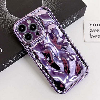 For iPhone 11 Pro Electroplating Meteorite Texture TPU Phone Case(Purple) - iPhone 11 Pro Cases by buy2fix | Online Shopping UK | buy2fix