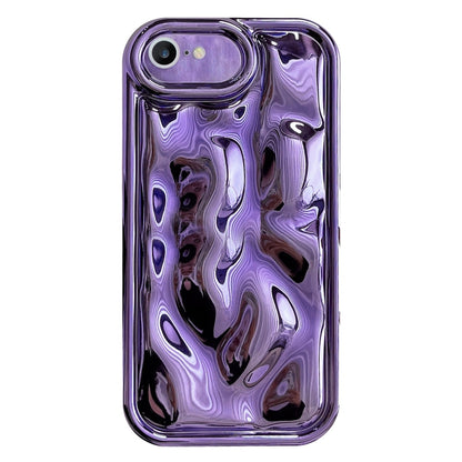 For iPhone 6 Plus / 6s Plus Electroplating Meteorite Texture TPU Phone Case(Purple) - More iPhone Cases by buy2fix | Online Shopping UK | buy2fix