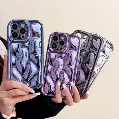 For iPhone 11 Pro Max Electroplating Meteorite Texture TPU Phone Case(Purple) - iPhone 11 Pro Max Cases by buy2fix | Online Shopping UK | buy2fix