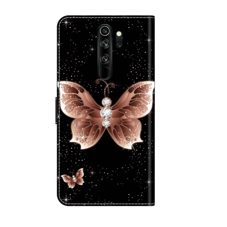 For Xiaomi Redmi Note 8 Pro Crystal 3D Shockproof Protective Leather Phone Case(Pink Diamond Butterfly) - Xiaomi Cases by buy2fix | Online Shopping UK | buy2fix