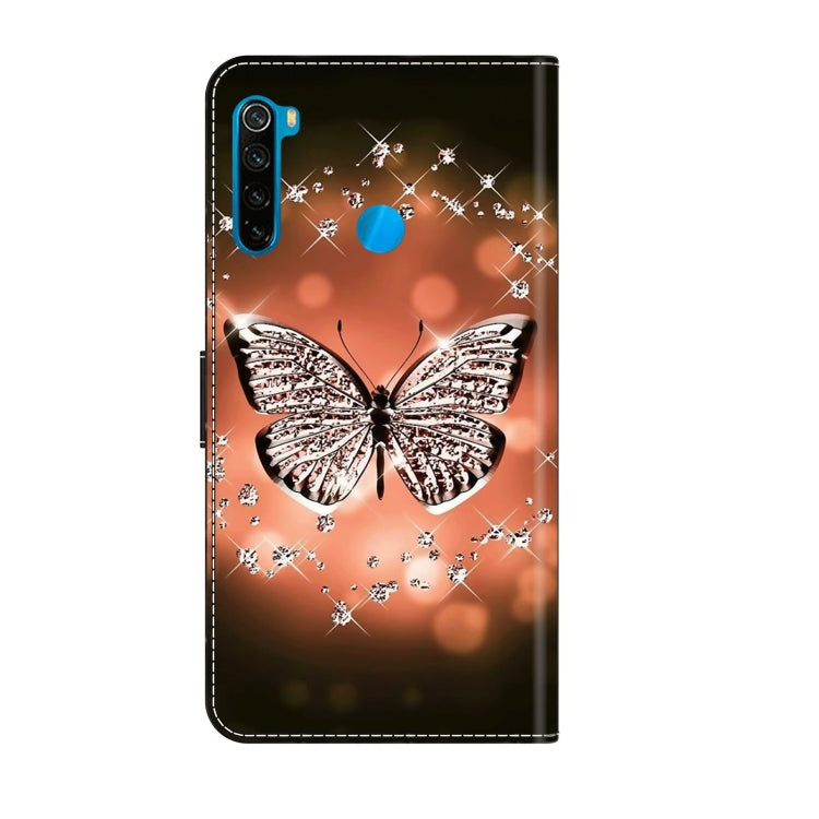 For Xiaomi Redmi Note 8T Crystal 3D Shockproof Protective Leather Phone Case(Crystal Butterfly) - Xiaomi Cases by buy2fix | Online Shopping UK | buy2fix