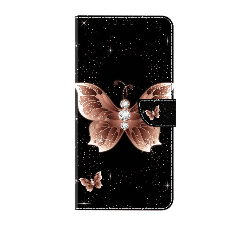 For Xiaomi Redmi Note 11 Global Crystal 3D Shockproof Protective Leather Phone Case(Pink Diamond Butterfly) by buy2fix