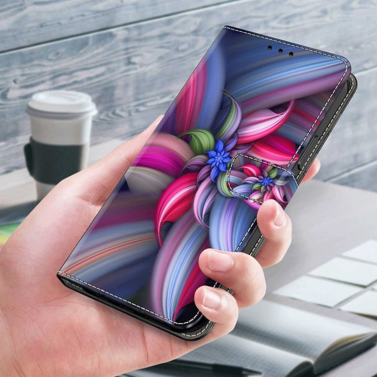 For Samsung Galaxy A13 4G / 5G / A04S Crystal 3D Shockproof Protective Leather Phone Case(Colorful Flower) by buy2fix
