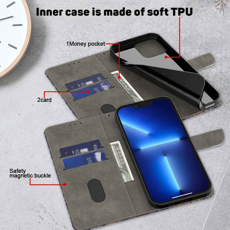 For Samsung Galaxy A13 4G / 5G / A04S Crystal 3D Shockproof Protective Leather Phone Case(Colorful Flower) by buy2fix