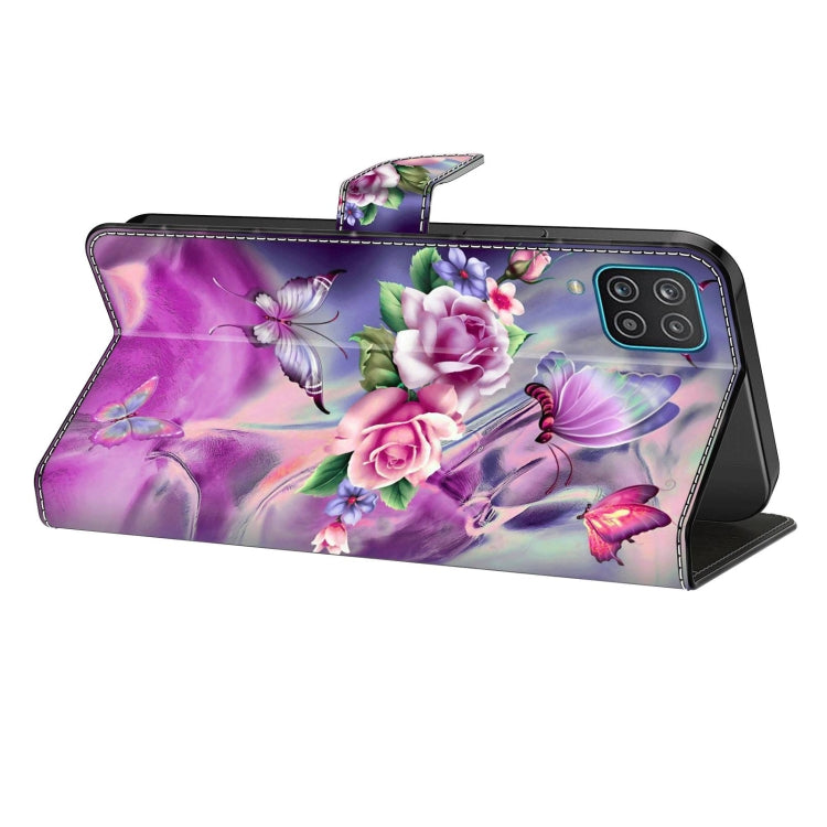 For Samsung Galaxy S9+ Crystal 3D Shockproof Protective Leather Phone Case(Butterfly) by buy2fix