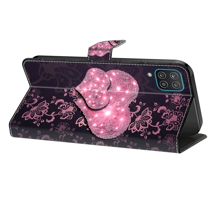 For Samsung Galaxy S10 Crystal 3D Shockproof Protective Leather Phone Case(Lace Love) by buy2fix