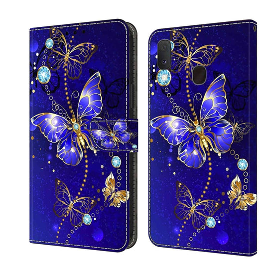 For Samsung Galaxy S10e Crystal 3D Shockproof Protective Leather Phone Case(Diamond Butterfly)