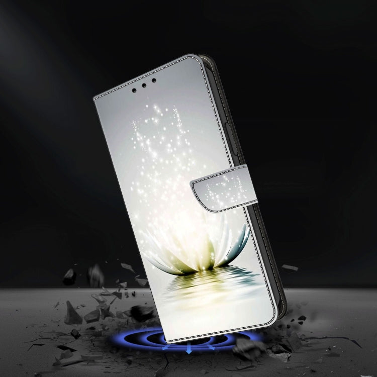 For Samsung Galaxy S20 FE Crystal 3D Shockproof Protective Leather Phone Case(Light Lotus) by buy2fix