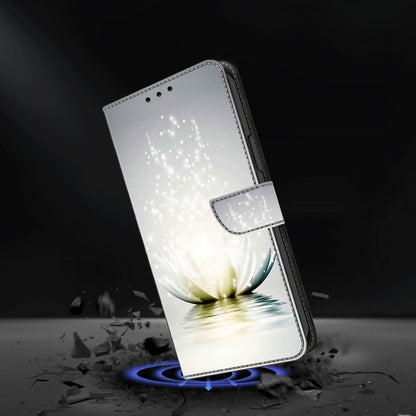 For Samsung Galaxy S20 FE Crystal 3D Shockproof Protective Leather Phone Case(Light Lotus) by buy2fix