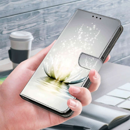 For Samsung Galaxy S20 FE Crystal 3D Shockproof Protective Leather Phone Case(Light Lotus) by buy2fix