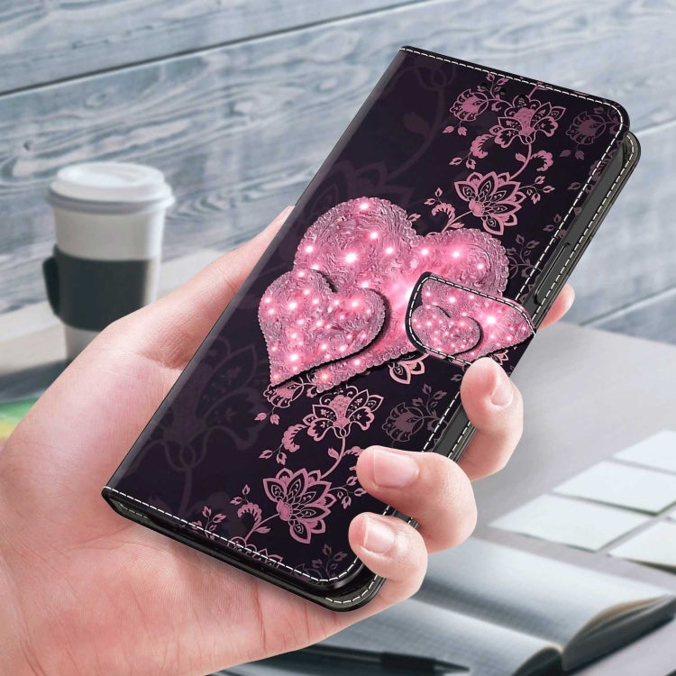 For Samsung Galaxy S20 FE Crystal 3D Shockproof Protective Leather Phone Case(Lace Love) by buy2fix