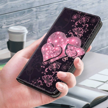 For Samsung Galaxy S20 FE Crystal 3D Shockproof Protective Leather Phone Case(Lace Love) by buy2fix