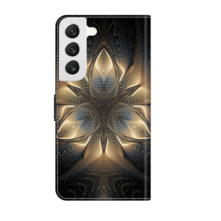 For Samsung Galaxy S22 Crystal 3D Shockproof Protective Leather Phone Case(Luminous Building) by buy2fix