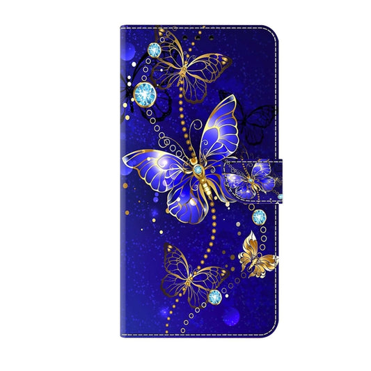 For Samsung Galaxy S22+ Crystal 3D Shockproof Protective Leather Phone Case(Diamond Butterfly) by buy2fix