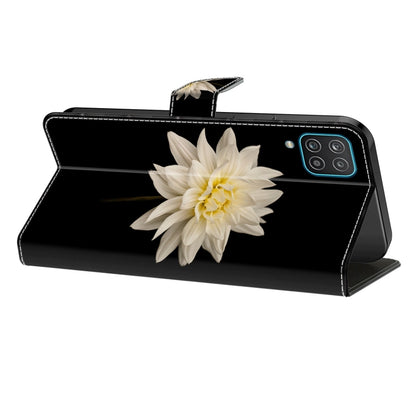 For Samsung Galaxy S23 Ultra Crystal 3D Shockproof Protective Leather Phone Case(White Flower) by buy2fix